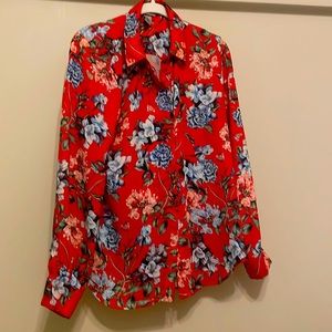 H & M, size 8 long sleeve (button down) shirt